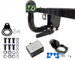 Ford ECOSPORT - Avec roue Horizontal detachable Towbar incl. 7 pin universal wiring kit