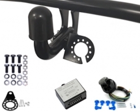 Nissan NOTE Fixed swan neck Towbar incl. 7 pin universal multiplex wiring kit