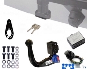 Auto Sleepers NUEVO Vertical detachable Towbar incl. 7 pin universal wiring kit