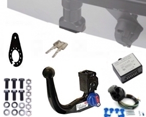 Bailey Approach COMPACT 540 Vertical detachable Towbar incl. 7 pin universal wiring kit