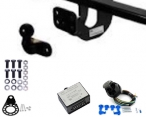 Volkswagen CRAFTER - Plateau  Fixed flange ball Towbar incl. 7 pin universal wiring kit