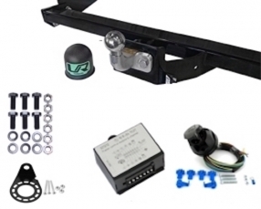 Ford TOURNEO COURIER Detachable flange ball Towbar incl. 7 pin universal wiring kit