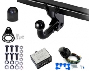 Swan neck towbar incl. 7 pin universal multiplex wiring kit Hyundai KONA, from 05/2021 to 04/2023