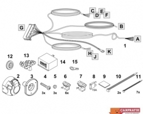 attache remorque amovible Subaru OUTBACK